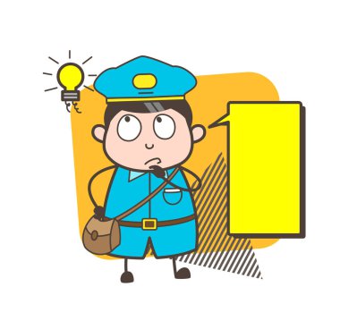 Sohbet afiş ve ampul ile düşünme yüz