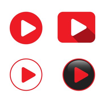 Teknik Video vektör düğmesini abone