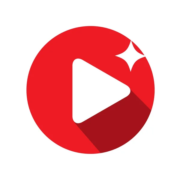 Bouton vectoriel d'abonnement vidéo technique — Image vectorielle