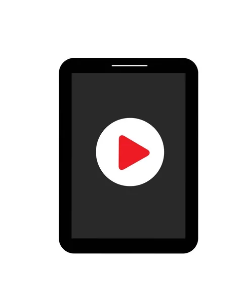 Bouton vectoriel d'abonnement vidéo technique — Image vectorielle