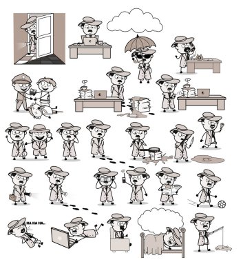 Çizgi film Dedektifi Karakteri - Çeşitli Kavramların Seçimi