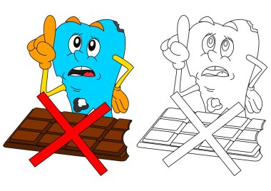 Çikolata ile üzücü hasta diş