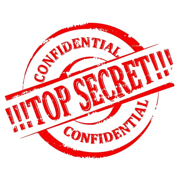 Damaged Seal - Top Secret - Confidential - vector — Stock Vector