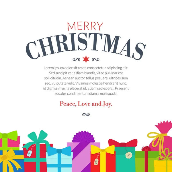 Presentförpackning - julklappar, årsdag firande — Stock vektor