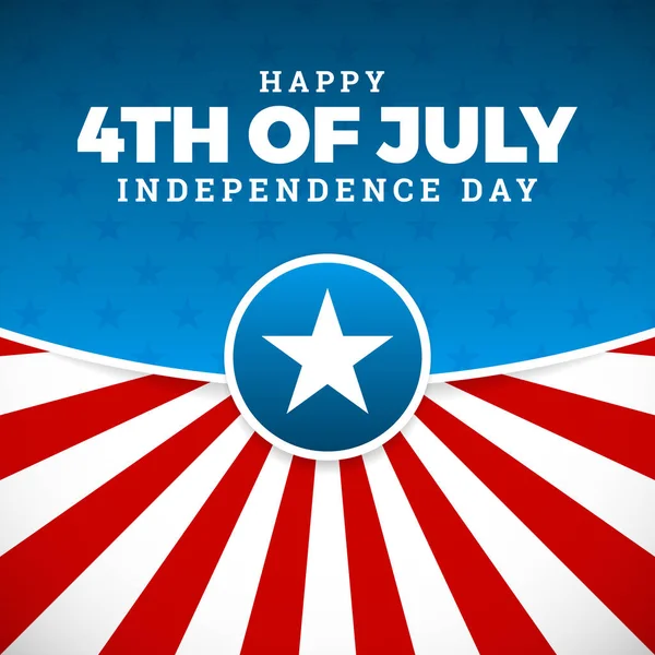 Bağımsızlık günü tasarım, Amerika Birleşik Devletleri tatil, — Stok Vektör