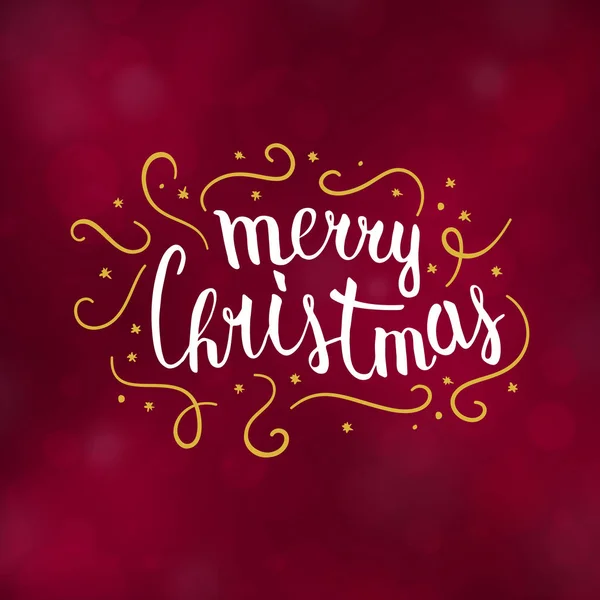 Merry Christmas typography design vector illustration — Stock Vector