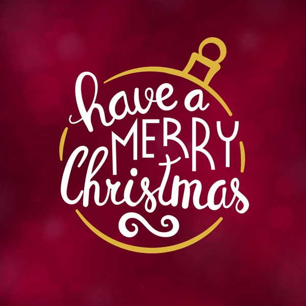 Merry Christmas typografi design vektorillustration — Stock vektor