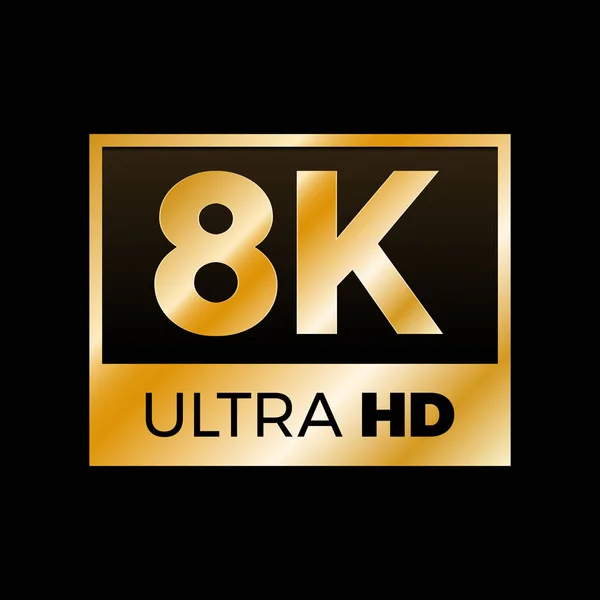 4K Ultra HD symbol — Stock Vector