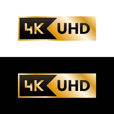 4K Ultra HD symbol clipart