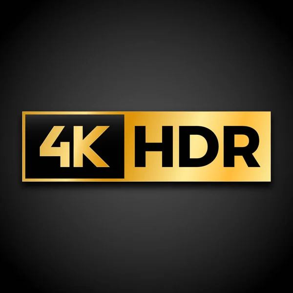 Símbolo 4K Ultra HD — Vector de stock
