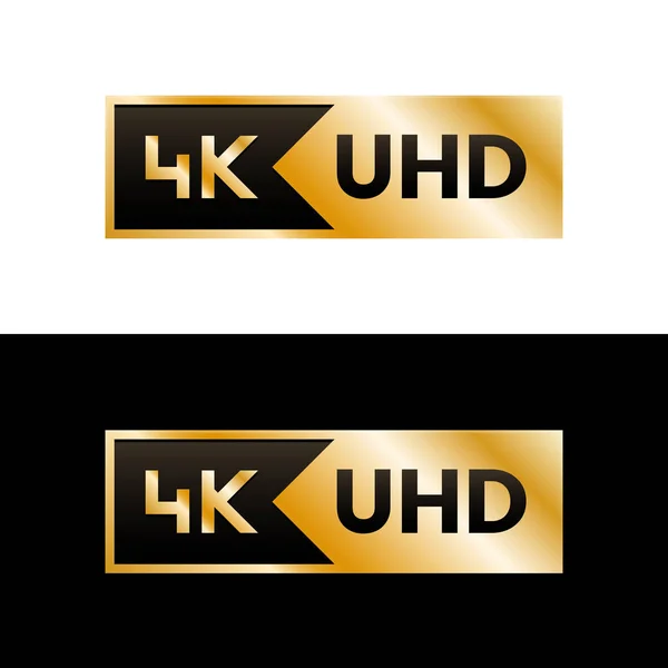 4 k Ultra Hd symbol — Wektor stockowy