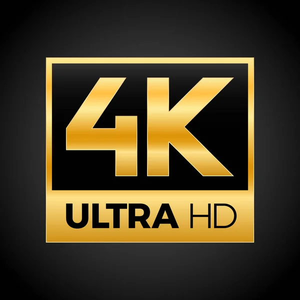 Символ 4K Ultra HD — стоковый вектор