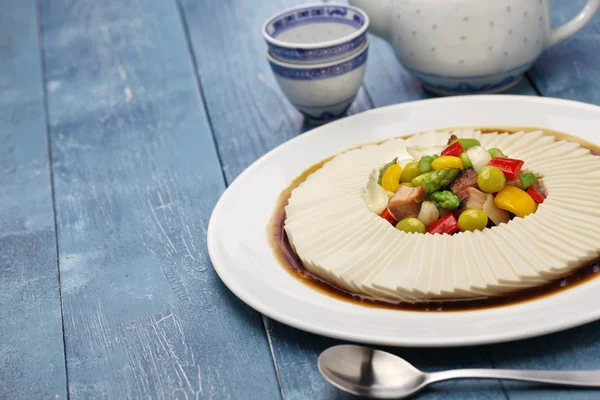 Eintausend Blätter Tofu, chinesische Küche — Stockfoto