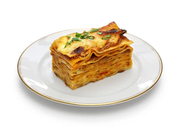 Lasagna alla bolognese, итальянская кухня Стоковое Изображение