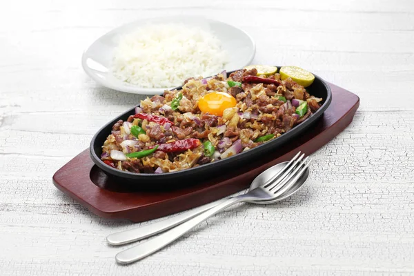 Pork sisig, filipino cuisine — Stock Photo, Image