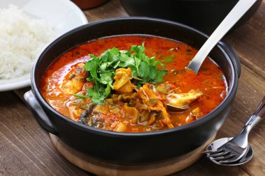 moqueca capixaba, brazilian fish stew clipart