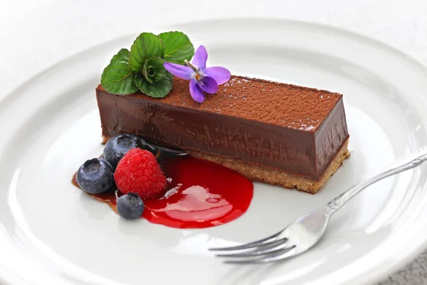Pastel de chocolate casero —  Fotos de Stock