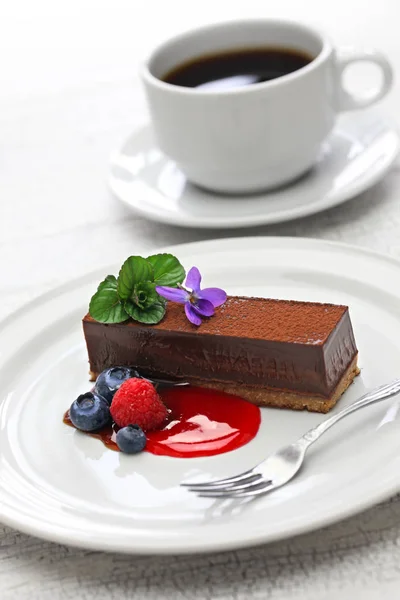 Pastel de chocolate casero —  Fotos de Stock