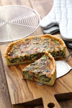 ev yapımı ıspanak bacon quiche, Floransalı kiş, Fransız yemekleri
