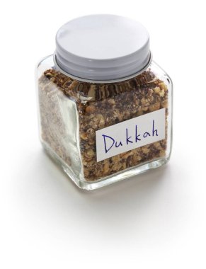Kavanozda, Mısır çeşni ev yapımı dukkah