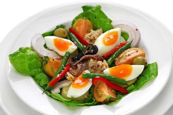 Salada de nicoise, cozinha francesa — Fotografia de Stock