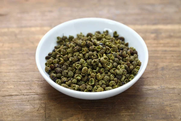 Green Sichuan Pepper Chinese Spice — Stock Photo, Image