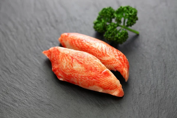 Een Van Surimi Producten Imitatie Krab Stick Japans Eten — Stockfoto
