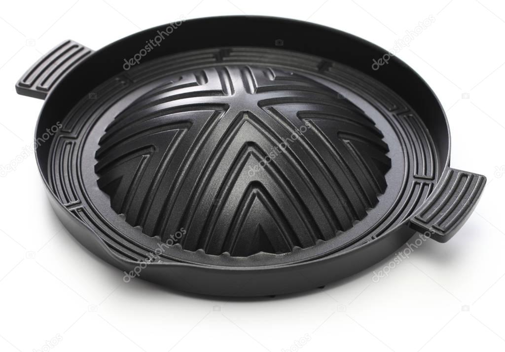 Pan for Jingisukan(Japanese style lamb barbecue), dome-shaped skillet