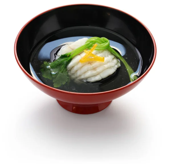 Sopa Verde Ainame Wan Cocina Japonesa Kaiseki — Foto de Stock