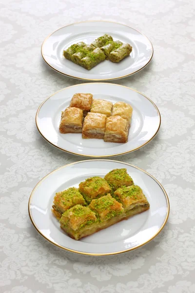 Baklava Desserts Traditionnels Turcs — Photo