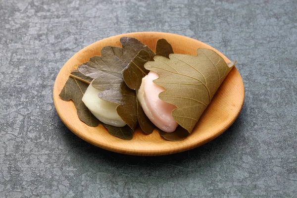 Kashiwa Mochi Japonské Tradiční Sladký — Stock fotografie