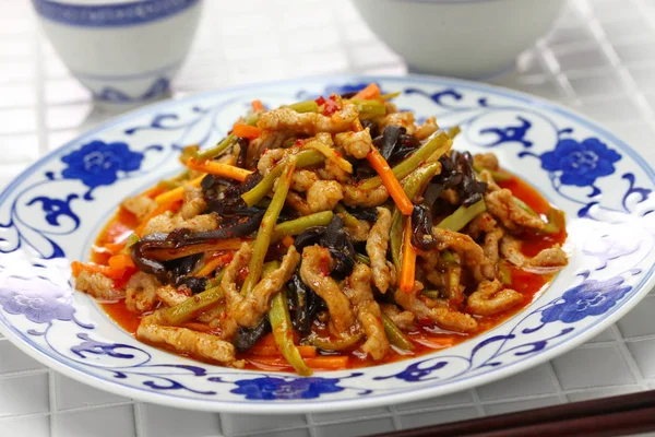 Xiang Rou Sichuan Cerdo Rallado Cocina China — Foto de Stock