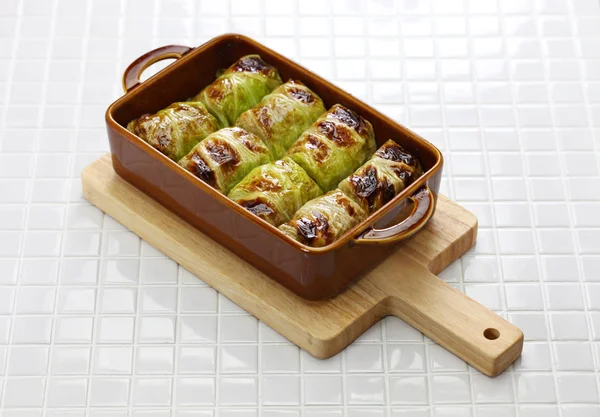 Baked Cabbage Rolls Finnish Cuisine — Stock Photo, Image
