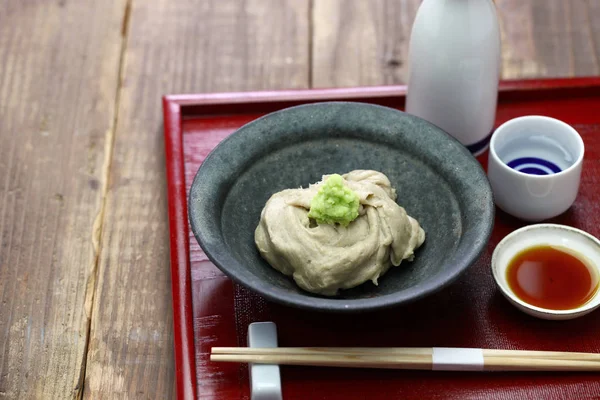 Sobagaki Japanese Dish Boiled Fresh Buckwheat Flour Polenta — Stock Photo, Image