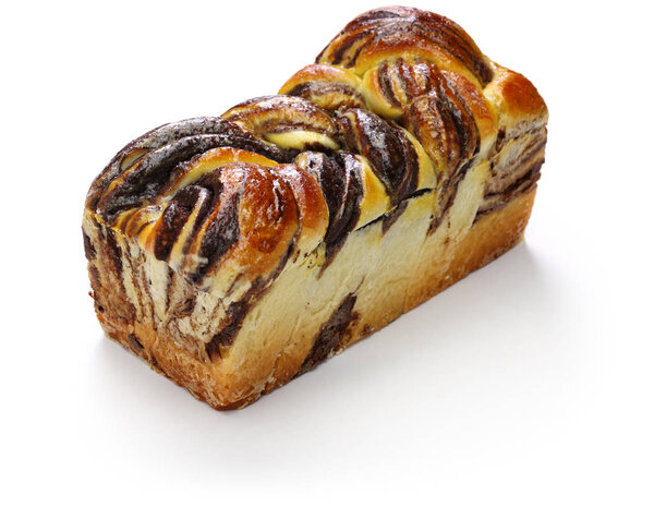 homemade chocolate babka, swirl brioche with chocolate