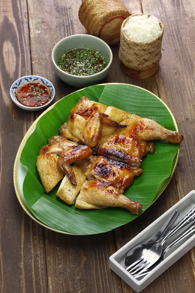 Gai Yang Thai Style Grilled Chicken — Stock Photo, Image