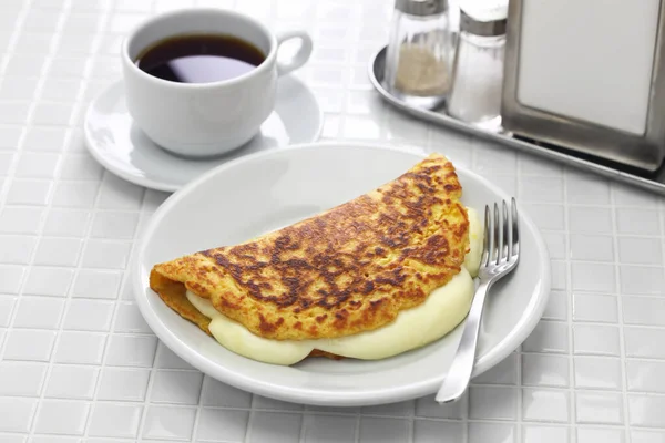 Cachapa Pancake Mais Venezuelano Con Formaggio Fatto Mano — Foto Stock
