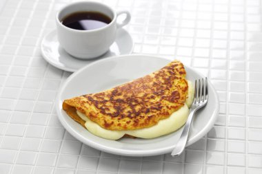 Cachapa, Venezuela mısır krepi ve el yapımı peynir.