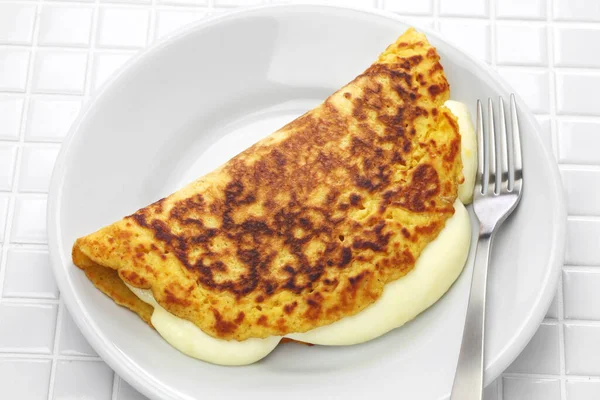 Cachapa Venezuelan Corn Pancake Handmade Cheese — Stock Photo, Image