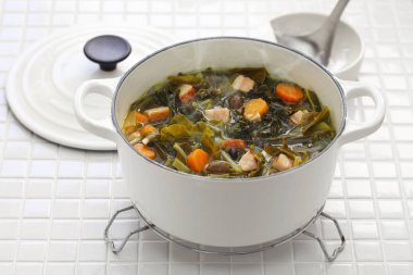 pot likker soup, southern cuisine clipart