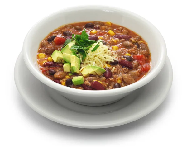 Easy Taco Soup American Food — Φωτογραφία Αρχείου