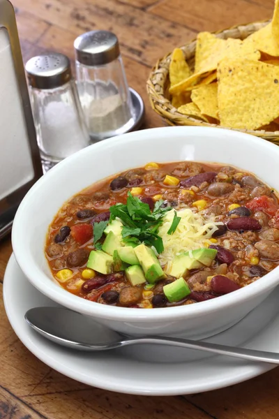 Easy Taco Soup American Food — Stock Photo, Image