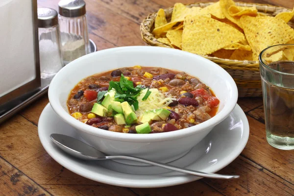 Easy Taco Soup American Food — Stock Photo, Image