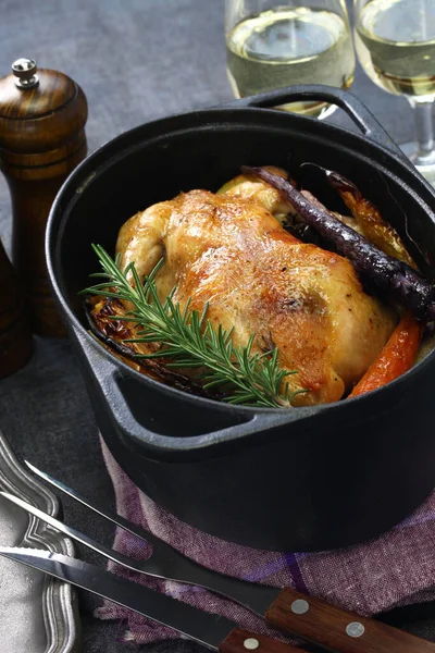 roast chicken in dutch oven