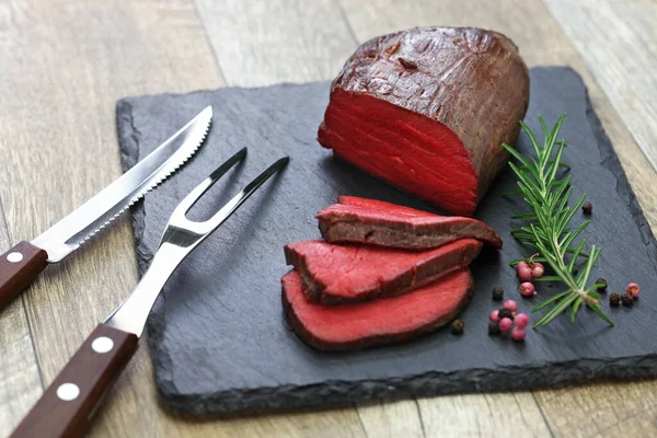 Zvěřinový Steak Sous Vide Cooking — Stock fotografie