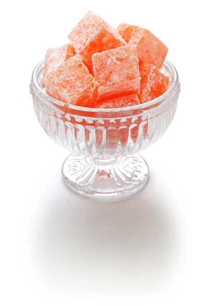 Homemade Turkish Delight Lokum Rose Flavor — Stock Photo, Image