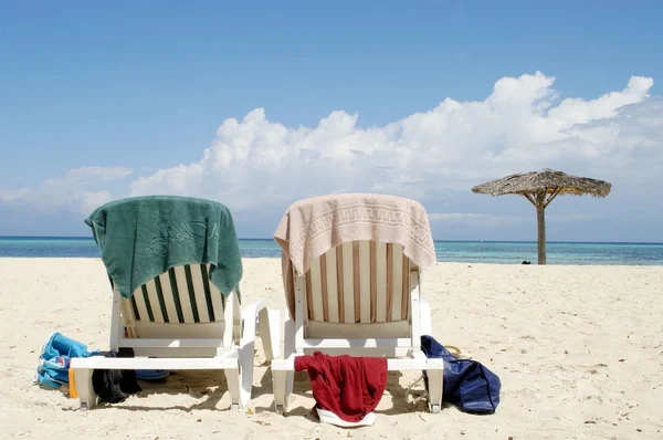 På stranden — Stockfoto