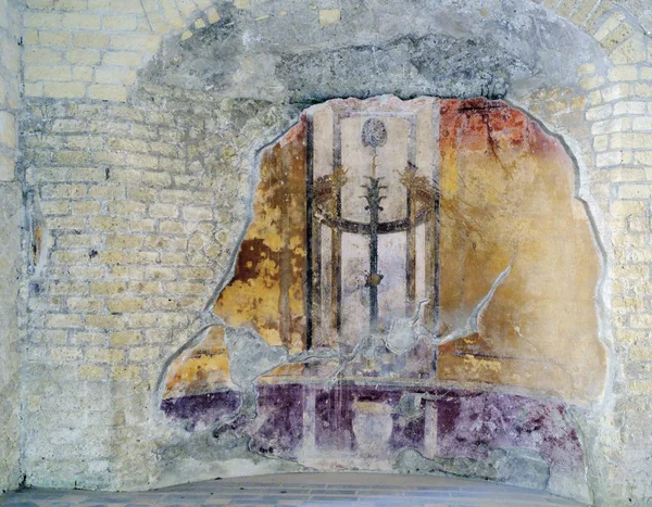 Frescos in Herculaneum, Olaszország — Stock Fotó