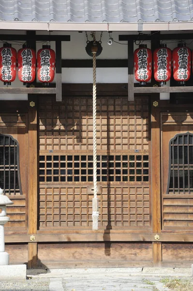 Templo Gyogan Kodo Japón Con Linternas Japonesas — Foto de Stock