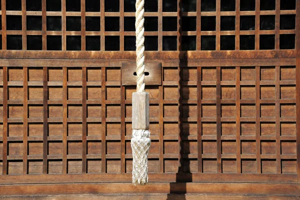 Close Selective Focus Bell Line Front Gyoganjtemple Also Know Reiyusan — Stock Photo, Image